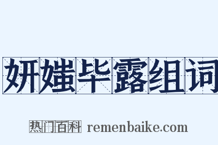 妍媸毕露组词是什么意思的图片